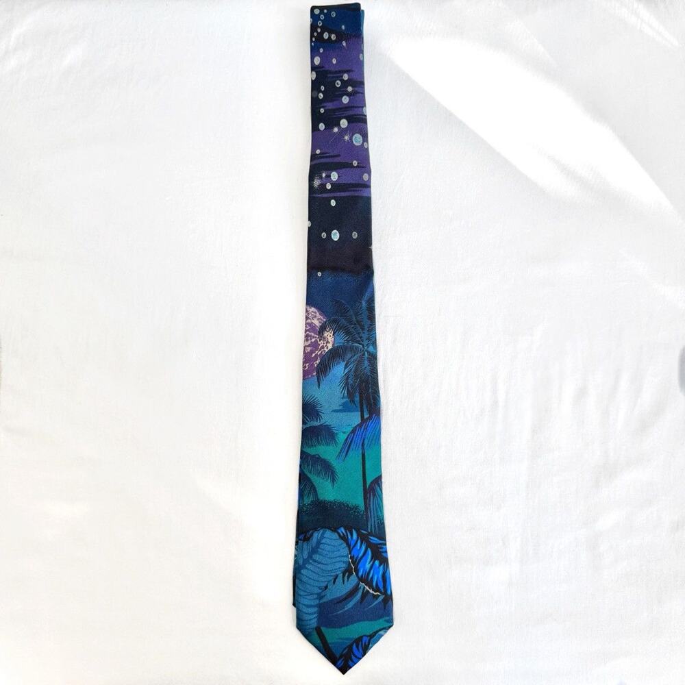 Paul Smith Hawaiian Dream Multicolor Silk Jacquard Tie